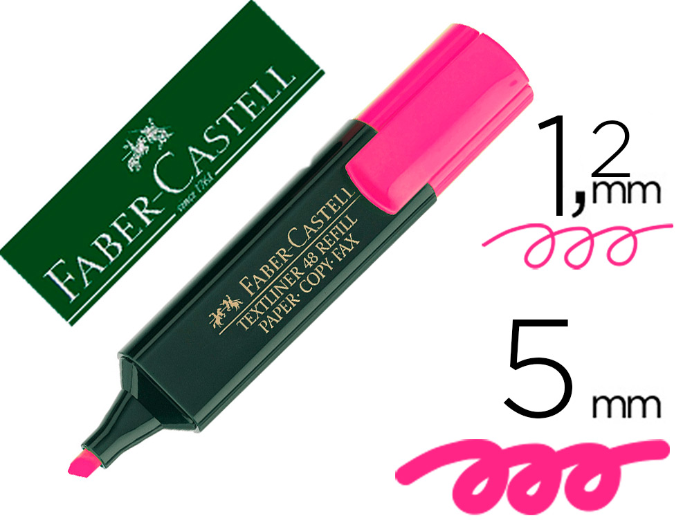 ROTULADOR FABER FLUORESCENTE 48-28 ROSA