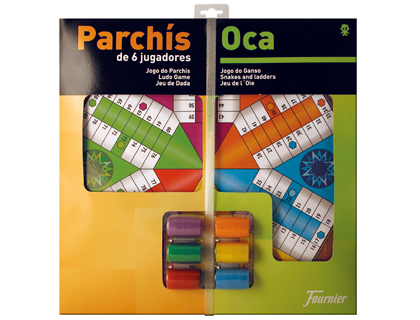 PARCHIS CON OCA TABLERO GRANDE 6 JUGADORES 41X40X4,7 CM