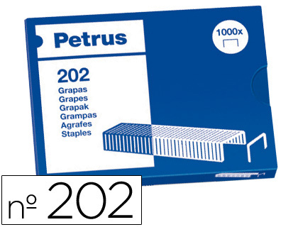 GRAPAS PETRUS BAMBINA N 202 CAJA DE 1000 UNIDADES