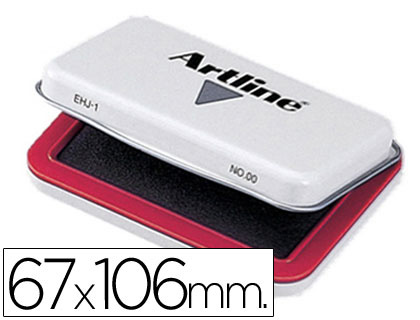 TAMPON ARTLINE N1 ROJO 67X106 MM