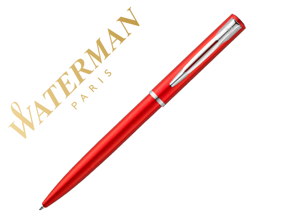 BOLIGRAFO WATERMAN ALLURE LACA ROJA EN ESTUCHE DE REGALO