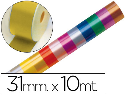 CINTA FANTASIA 10 MT X 31 MM ORO