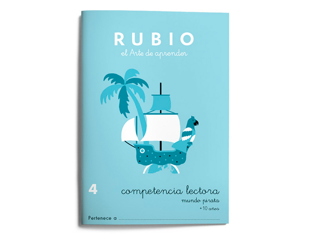 CUADERNO RUBIO COMPETENCIA LECTORA 4 MUNDO PIRATA