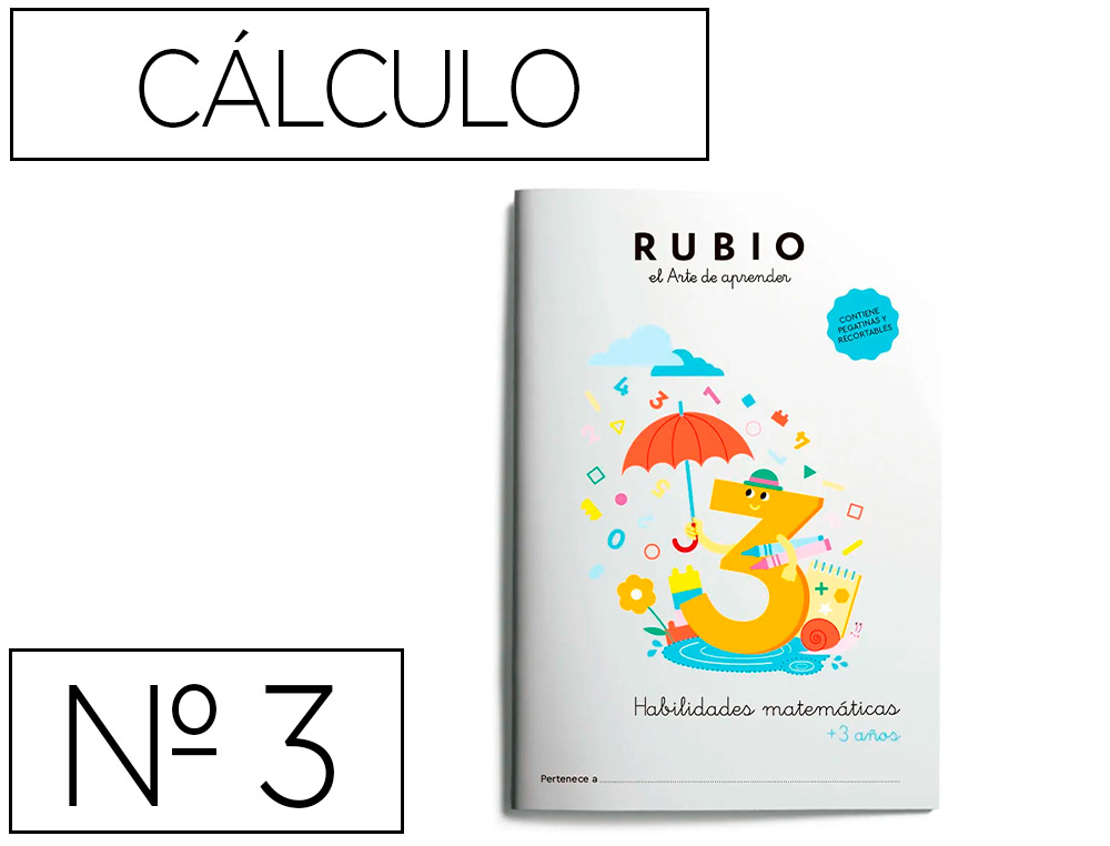 CUADERNO RUBIO HABILIDADES MATEMATICAS + 3 AOS