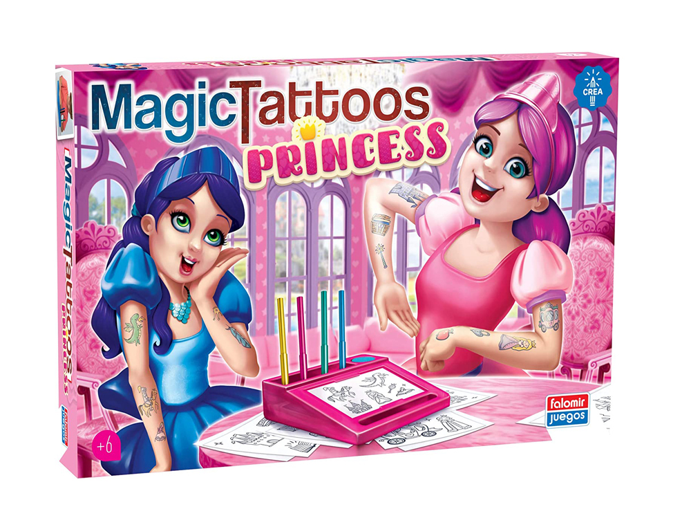 JUEGO DE MESA FALOMIR TATUAJES MAGICOS PRINCESAS