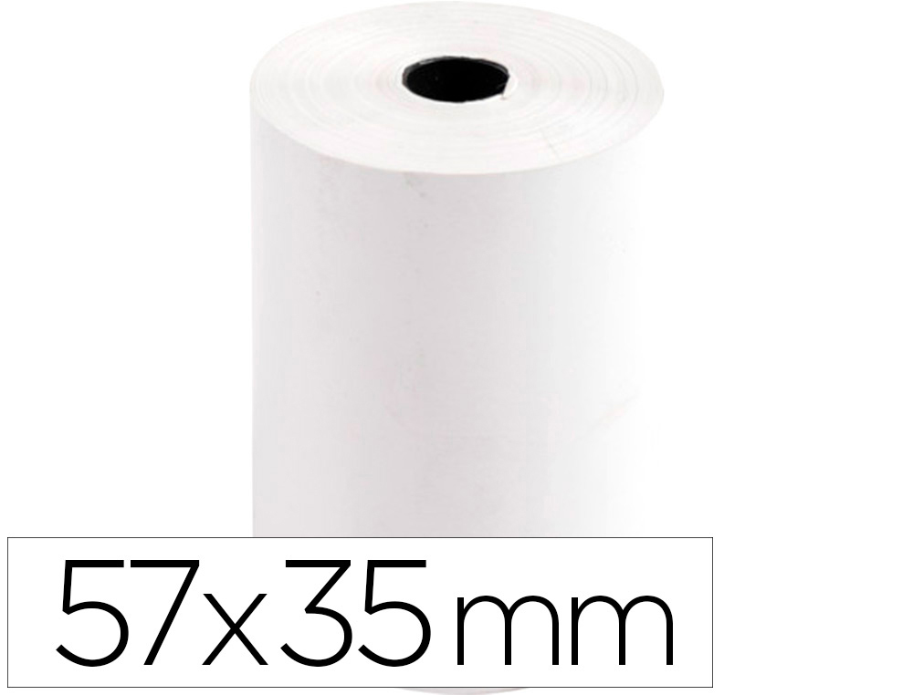 ROLLO SUMADORA TERMICO GREENING 57 MM ANCHO X 35 MM DIAMETRO PARA TPV SIN BISFENOL A PAPEL DE 70 G/M2