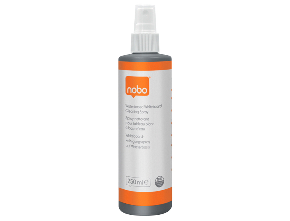 SPRAY NOBO LIMPIADOR DE PIZARRAS BLANCAS ECOLOGICO BOTE DE 250 ML