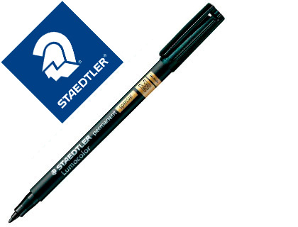 ROTULADOR STAEDTLER LUMOCOLOR RETROPROYECCION PUNTA DE FIBRA PERMANENTE SPECIAL 319-9 NEGRO PUNTA MEDIA