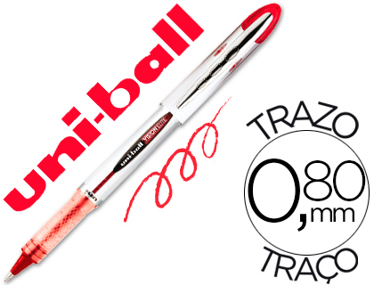 ROTULADOR UNI-BALL ROLLER UB-200 VISION ROJO 0,8 MM -UNIDAD