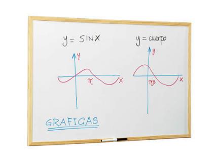 PIZARRA BLANCA FAIBO MAGNETICA MARCO DE MADERA 60X90 CM.