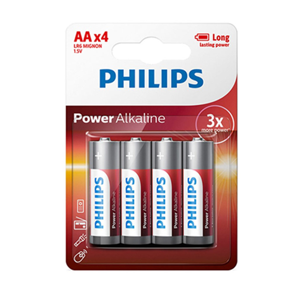 PILA PHILIPS POWERLIFE LR06 AA 4UNID