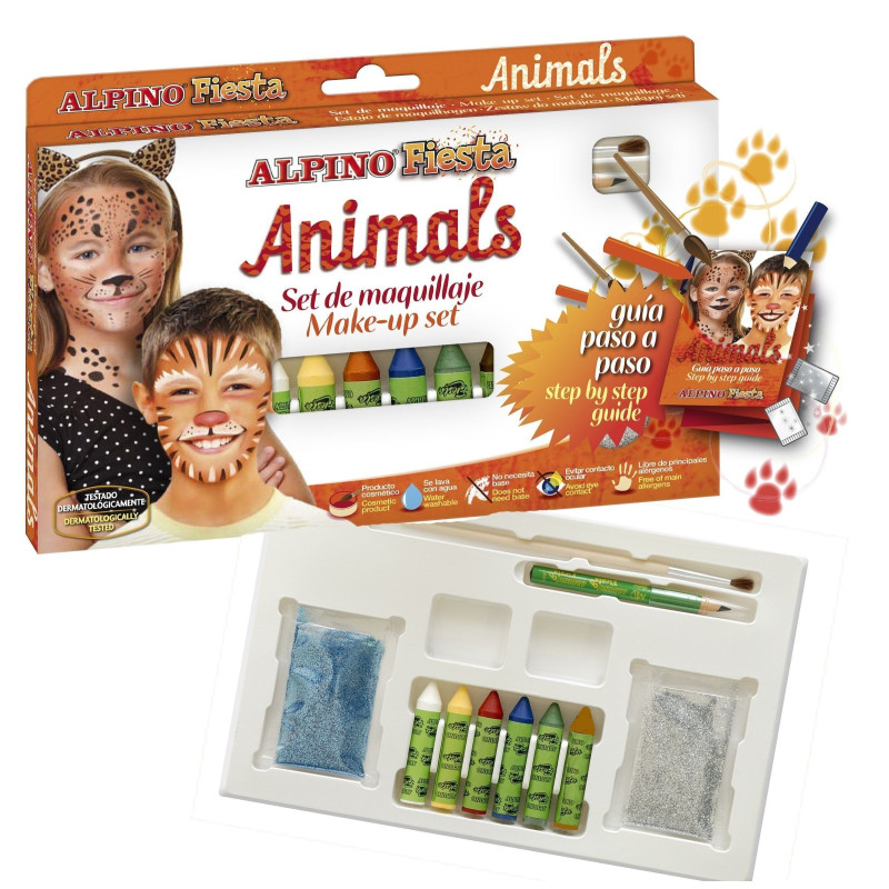 MAQUILLAJE EN BARRA SET 6 ANIMALS 5GR ALPINO