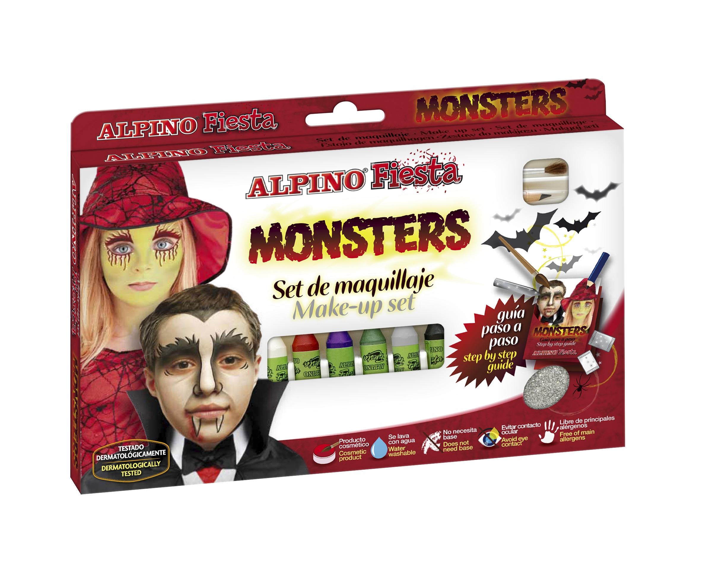 MAQUILLAJE EN BARRA SET 6 MONSTERS 5GR ALPINO