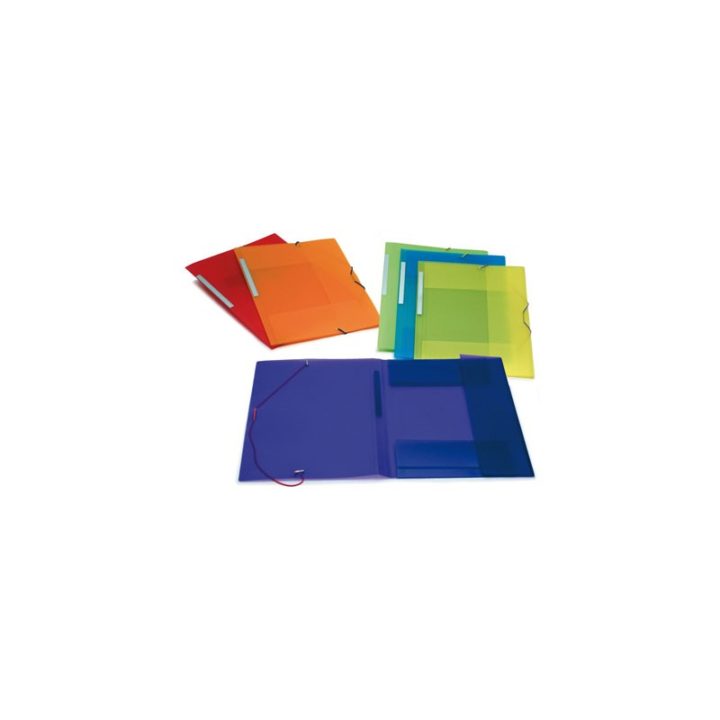 CARPETA GRAFOPLAS 3 SOLAPAS CON GOMAS COLORGRAF CRISTAL (04801200)