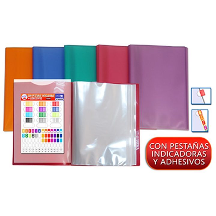 CARPETA OFFICE BOX 60 FUNDAS A4 SUPRA PORTADA PERSONALIZADA COLORES SURTIDOS (19615)