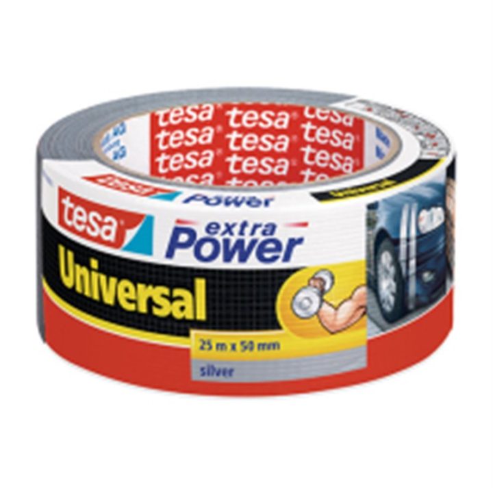 CINTA AMERICANA TESA EXTRA POWER UNIVERSAL 25 M. X 50 MM. PLATA (56388-00000-12)