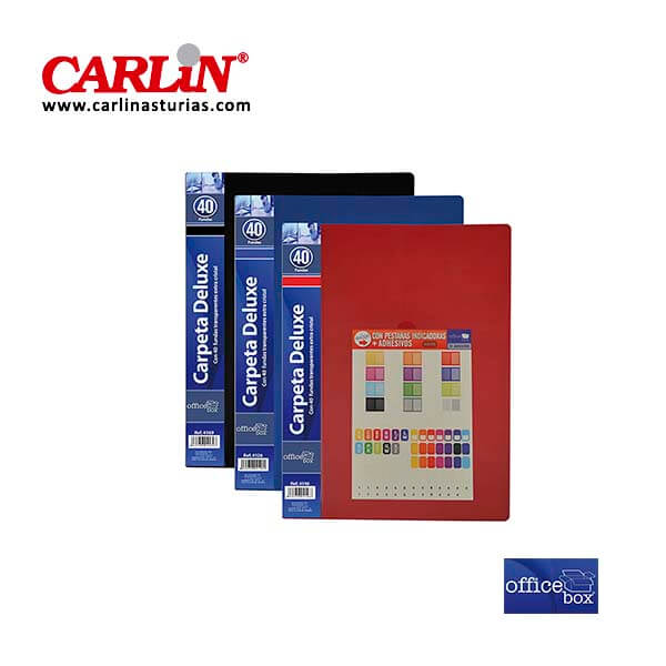 Carpeta Office Box 60 fundas flexible Rojo